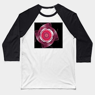 Fractal Flower-Available As Art Prints-Mugs,Cases,Duvets,T Shirts,Stickers,etc Baseball T-Shirt